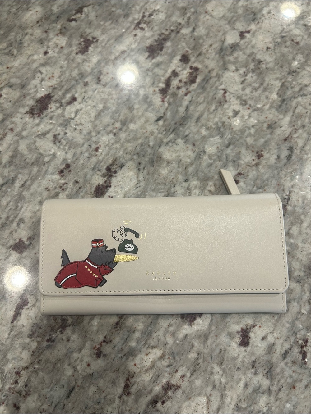 RADLEY LONDON Cream Leather Trifold Wallet - NWOT - Picture 3 of 5